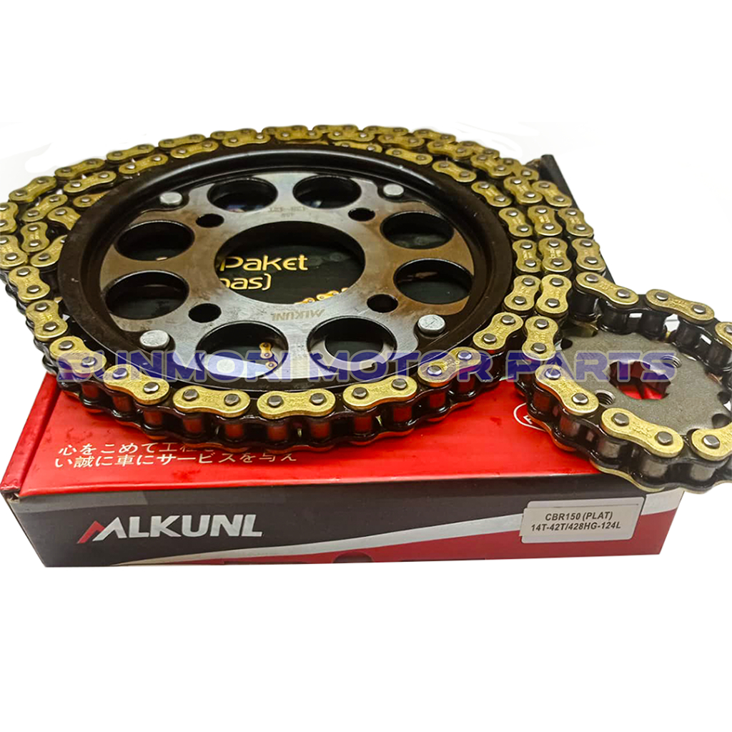 GEAR PAKET GEARSET HONDA CB150 STREETFIRE OLD CBR150 OLD CBR 150  LOKAL GOLD MODEL SSS 14T/42T 428HG