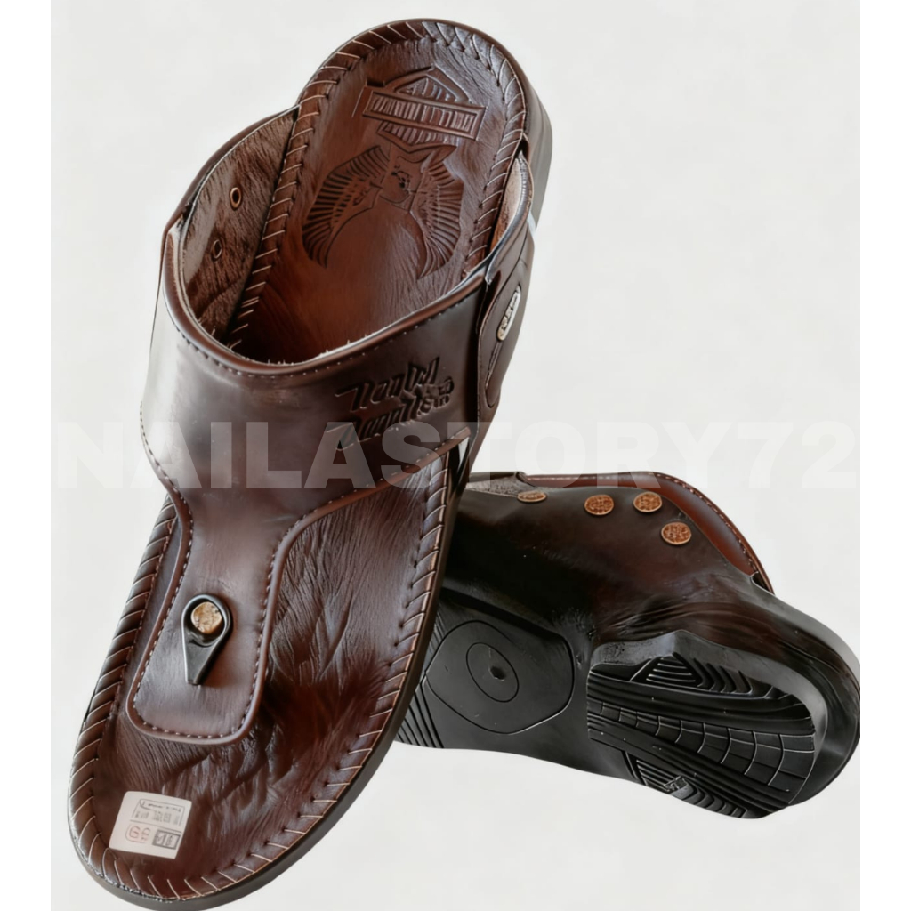 HARLEY DAVIDSON (Sandal Kulit Asli Pria Harley Davidson)