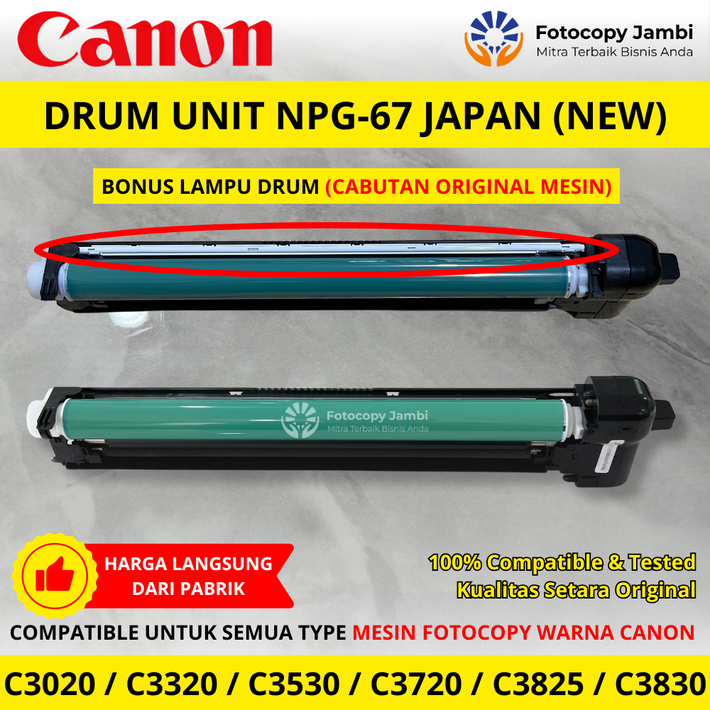 Drum Unit NPG 67 Japan Canon C3530/C3525/C3520/C3020/C3025/C3030/C3720/C3725/C3730