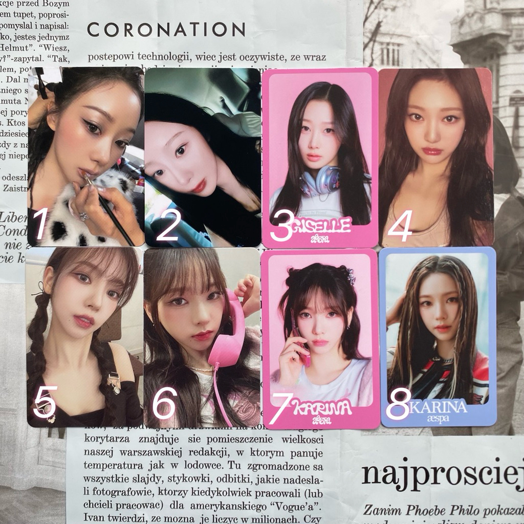 PC AESPA OFFICIAL PHOTOCARD ALBUM RICH MAN WHIPLASH QQ MUSIC 4 STAR 5 TC TRADING CARD COME TO MY ILL