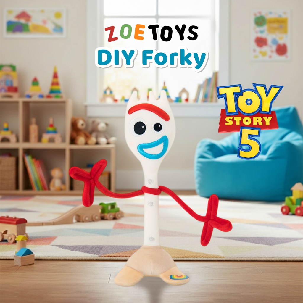 Zoetoys DIY Forky Toy Story 5 | Make Your Own Forky Craft Kit|Mainan Motorik |Cari Bingkisan Hampers