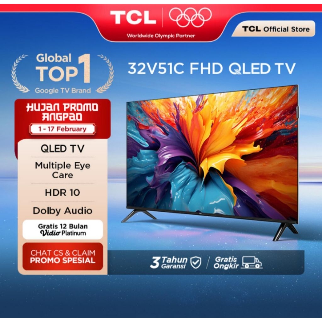 QLED TV] TCL 32 inch V51C