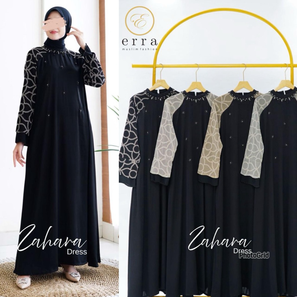 ZAHARA DRESS GAMIS ABAYA PREMIUM BY ERRA.ID