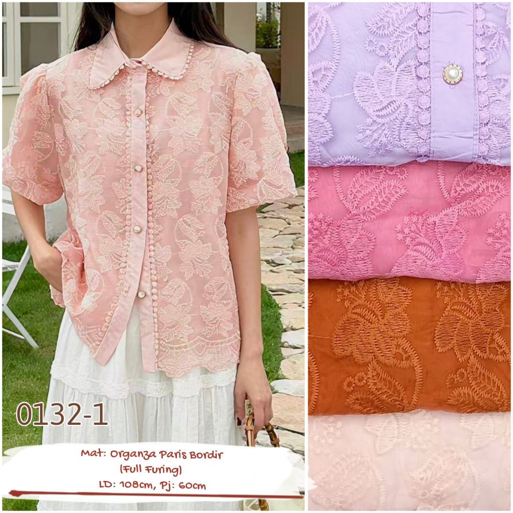 Blouse Brukat dan Rajut Korean, Bangkok Style Import All size