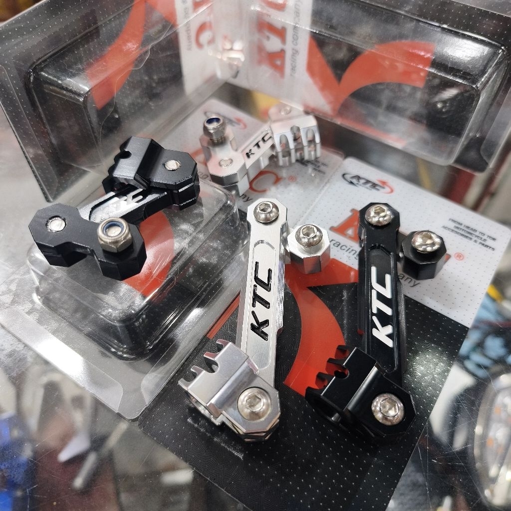 Bracket Selang Minyak Rem Depan Belakang Breket Pegangan Kabel Rem Cnc KTC Racing Original