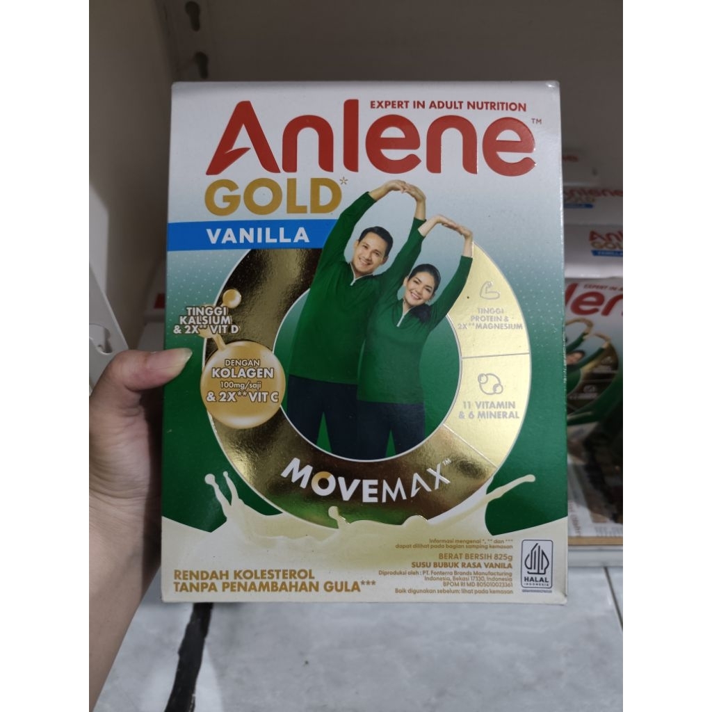 Anlene Gold Susu Bubuk Lansia Vanila 825 g