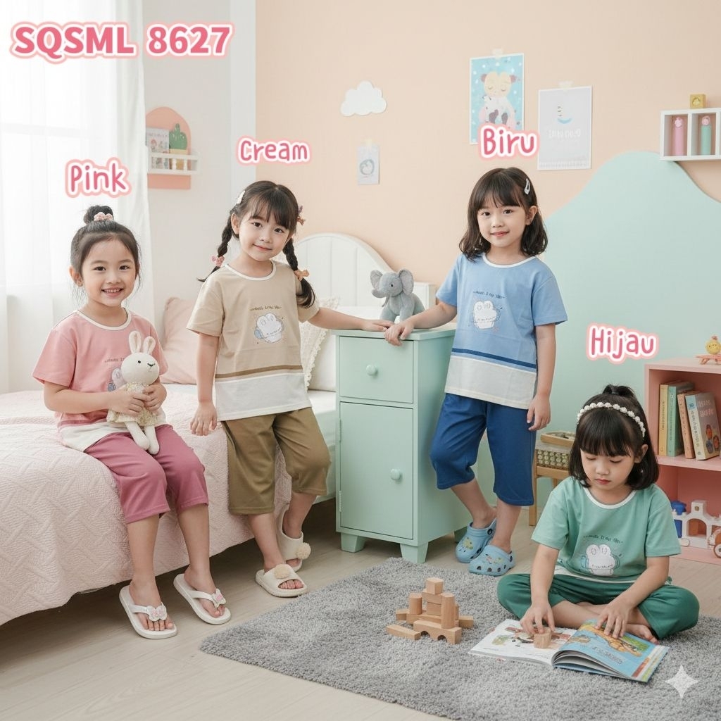 BABYDOLL AMRO ANAK SML 8627 CELANA PENDEK STQ