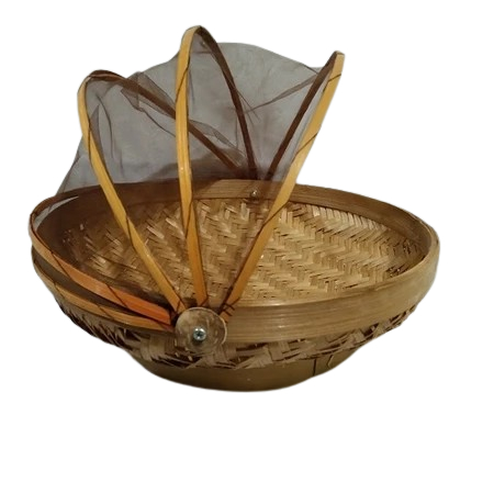 Keranjang Tempat Penyimpanan Makanan Tudung Saji Anyaman Bambu