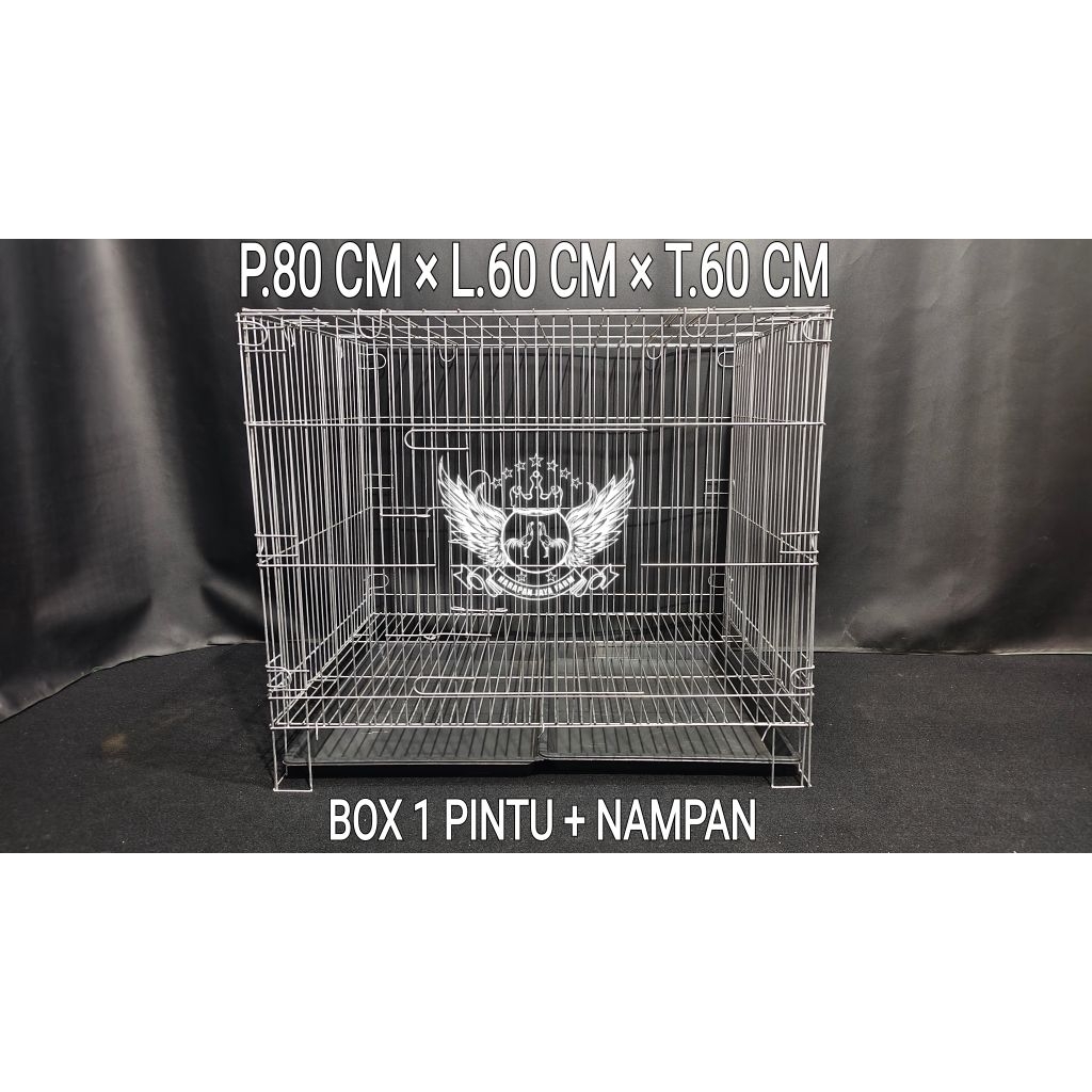 KANDANG AYAM P.80 CM × L.60 CM × T.60 CM BOX PEMBESARAN DOC AYAM DOD BEBEK BURUNG DARA MUSANG