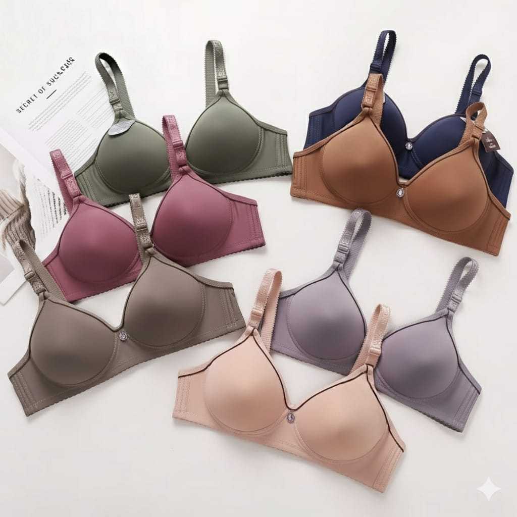 ( 2 PCS) Bra MISSCAROL CupB (SEDANG) Full Seamles BELLEWEAR  Kait 3 3899