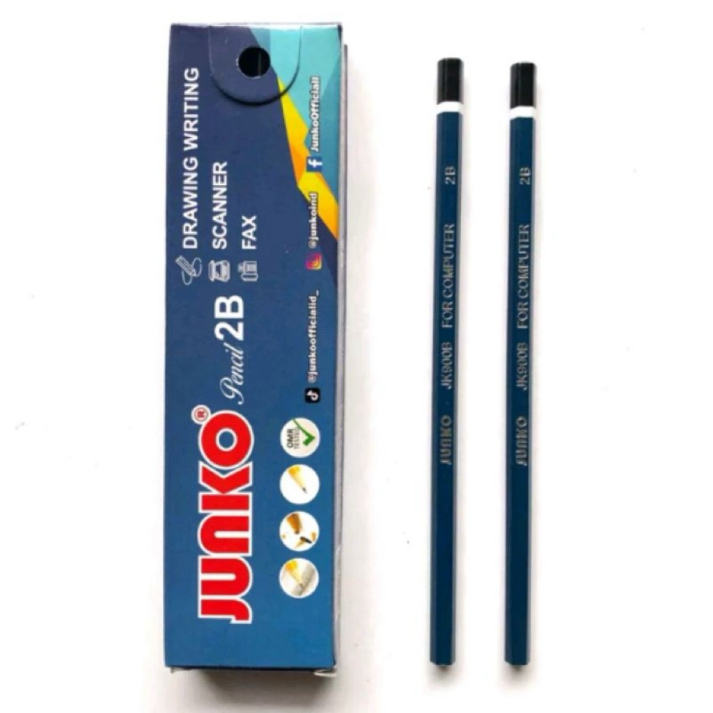 [ 1 PACK ] PENSIL 2B JUNKO / PENSIL MURAH JUNKO ISI 12 PCS