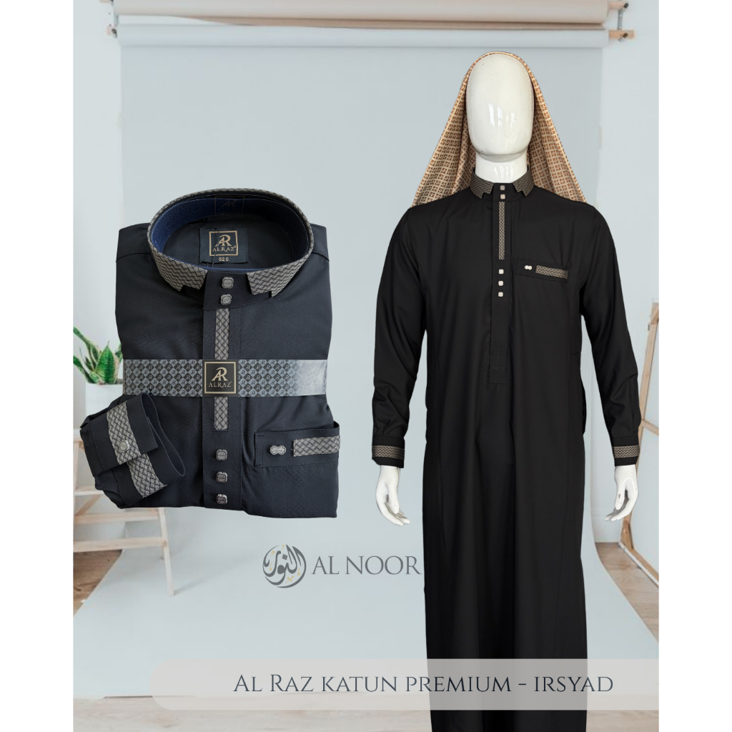 Jubah Saudi | Gamis Pria | Al Raz Kombinasi Katun Premium - Pusat Grosir Al Noor