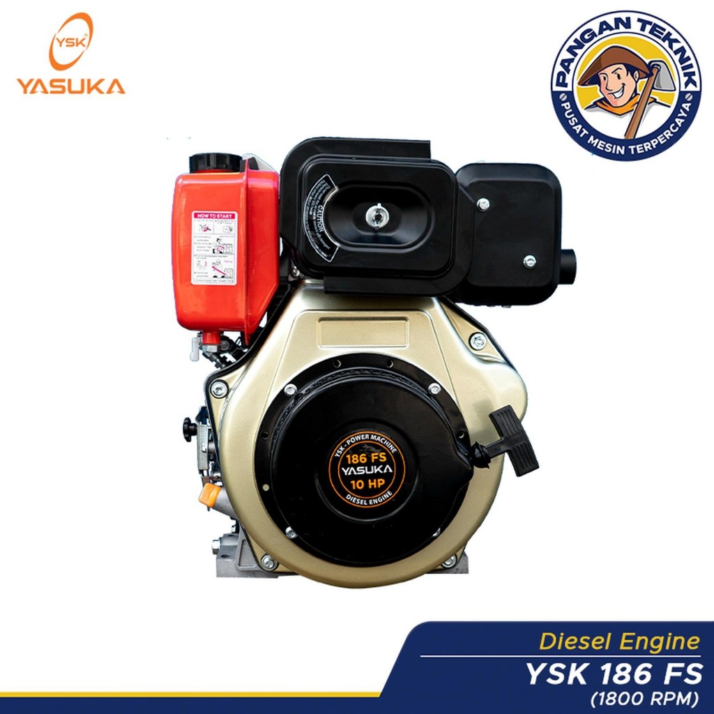 MESIN PENGGERAK DIESEL YASUKA 4 TAK DEYSK 186FS 10 PK PUTARAN LAMBAT