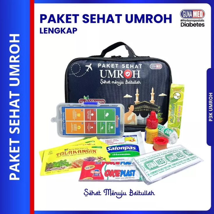 [PILIHAN TERBAIK] Paket P3K Umroh Lengkap / P3K Kit Umroh / Paket P3K Gunamed