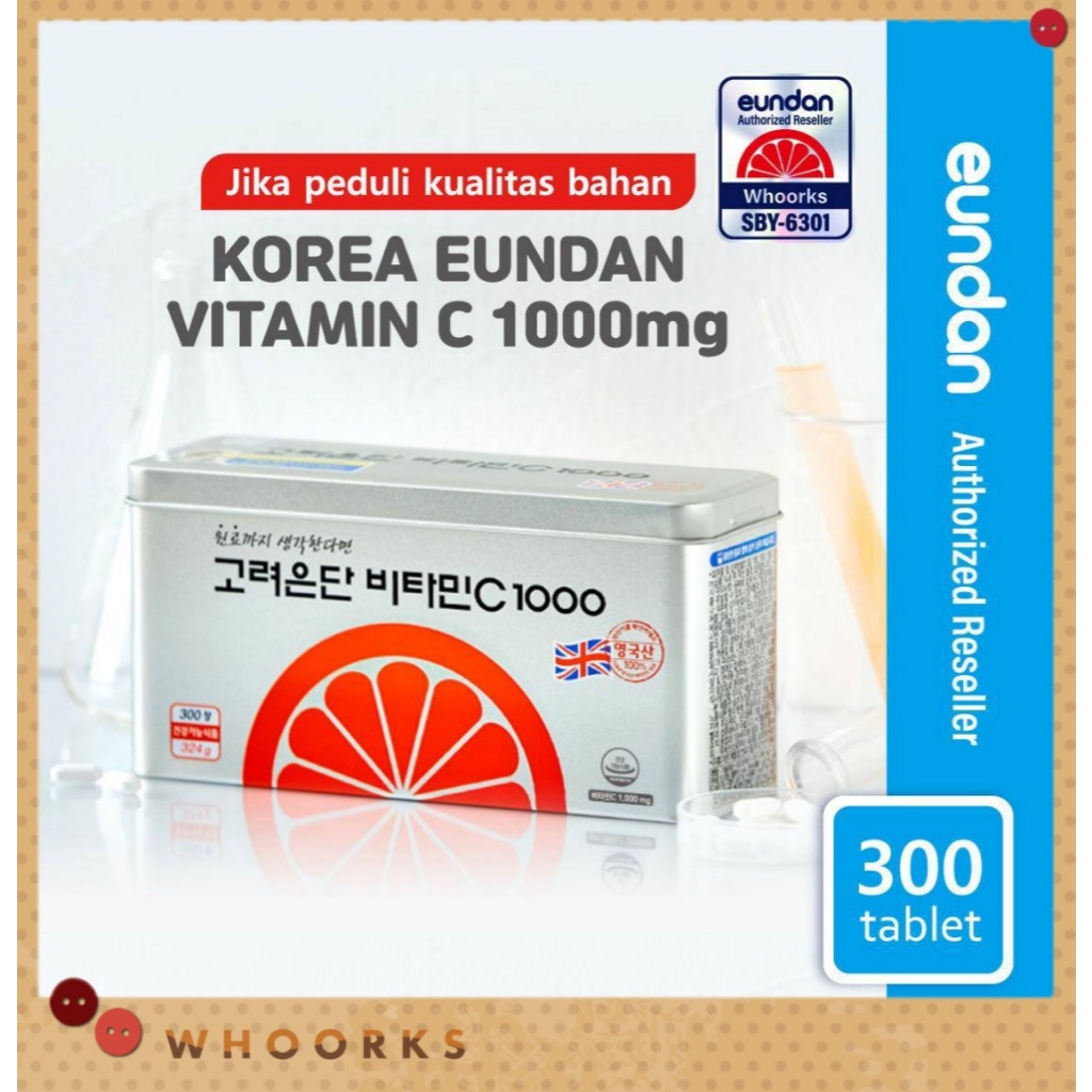 [AUTHORIZED RESELLER] Korean Eundan Vitamin C 60T 120T 300T 1000mg