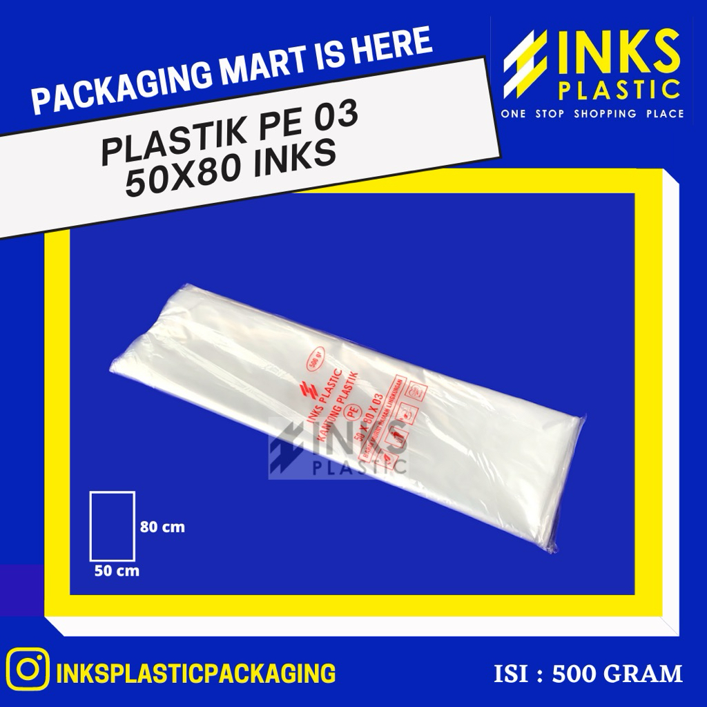 PLASTIK PE 50X80 KANTONG PACKING SERBAGUNA