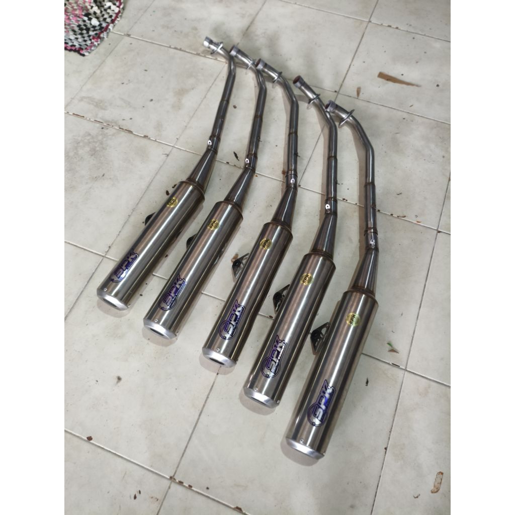 Knalpot Standar racing Jupiter z / Vega spek harian Original SPK racing leher 28 inlet 38 ( free Db 