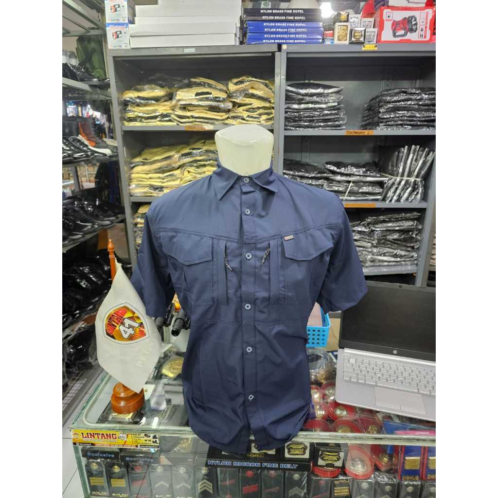 kemeja taktical import bahan lentur