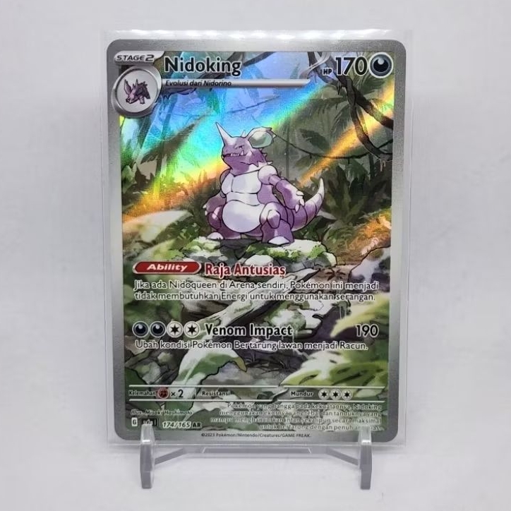 Nidoking AR 174/165 sv2a 151 Pokemon TCG Indonesia