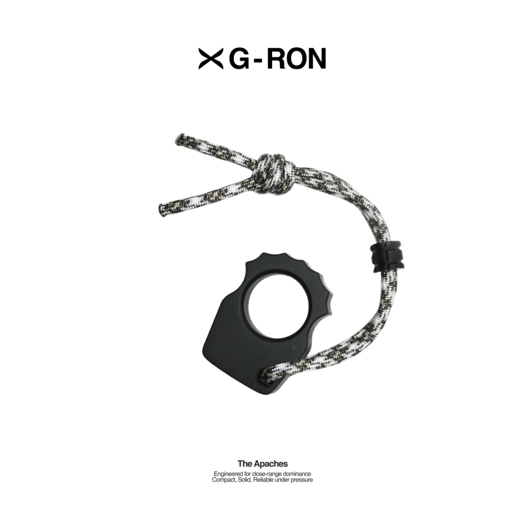 G-RON Tactical Knuckle Finger Self Defense Keychain Everyday Carry The Apaches