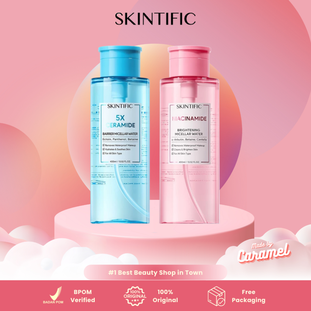 SKINTIFIC 5X Barrier & Niacianamide Micellar Water – Kulit Berminyak Berjerawat Semua Jenis