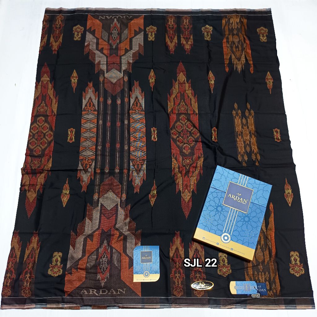 sarung ardan gold dan silver songket premium