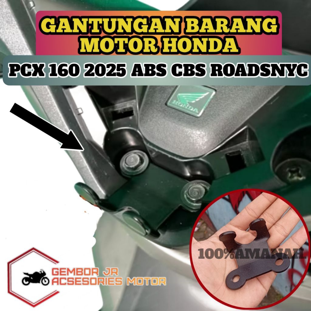 Gantungan Barang PCX 160 2025 - Cantolan Cantelan Barang Pcx 160 2025 ABS CBS ROADSYNC