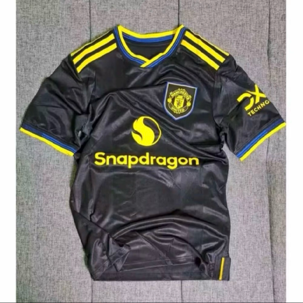 PLAYER ISSUE JERSEY BAJU BOLA MU 3RD MUSIM 2025/26 LONG SLEEVE LENGAN PENDEK HITAM GRADE ORI TERBARU