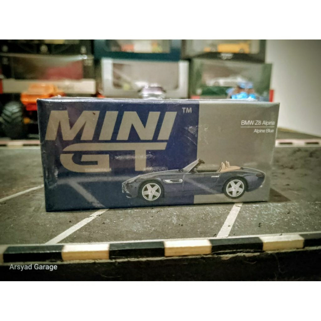 Diecast Mini GT BMW Z8 Alpina Alpine Blue no 1082 Segel