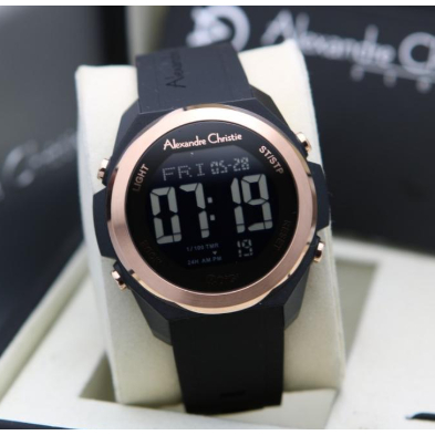 JAM TANGAN ALEXANDRE CHRISTIE AC 9342 AC9342 DIGITAL RUBBER ORIGINAL