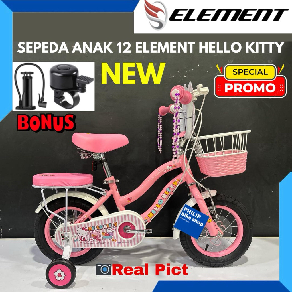 Sepeda Anak Perempuan 12 Element Hello Kitty