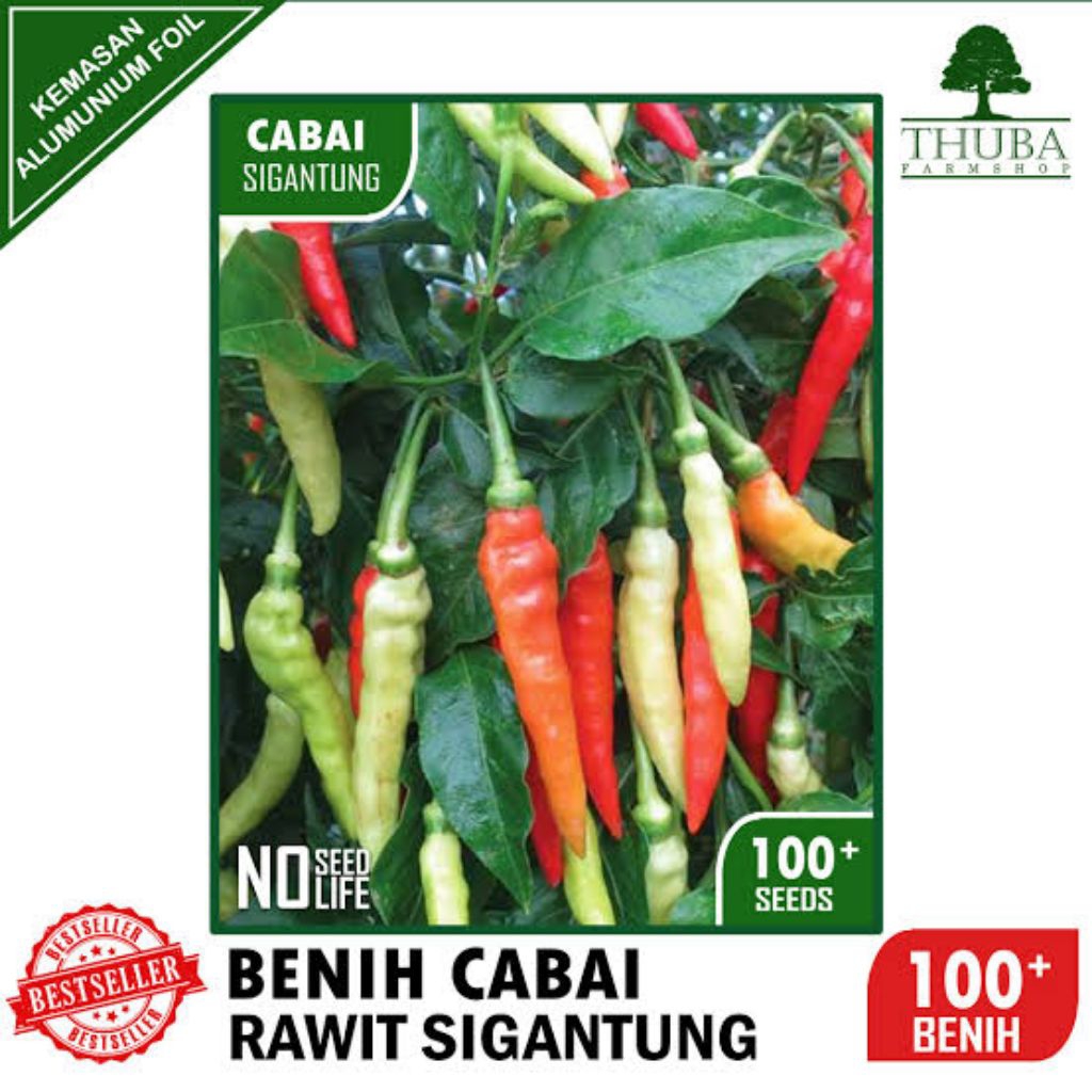 Benih cabe rawit lokal sigantung 100 biji