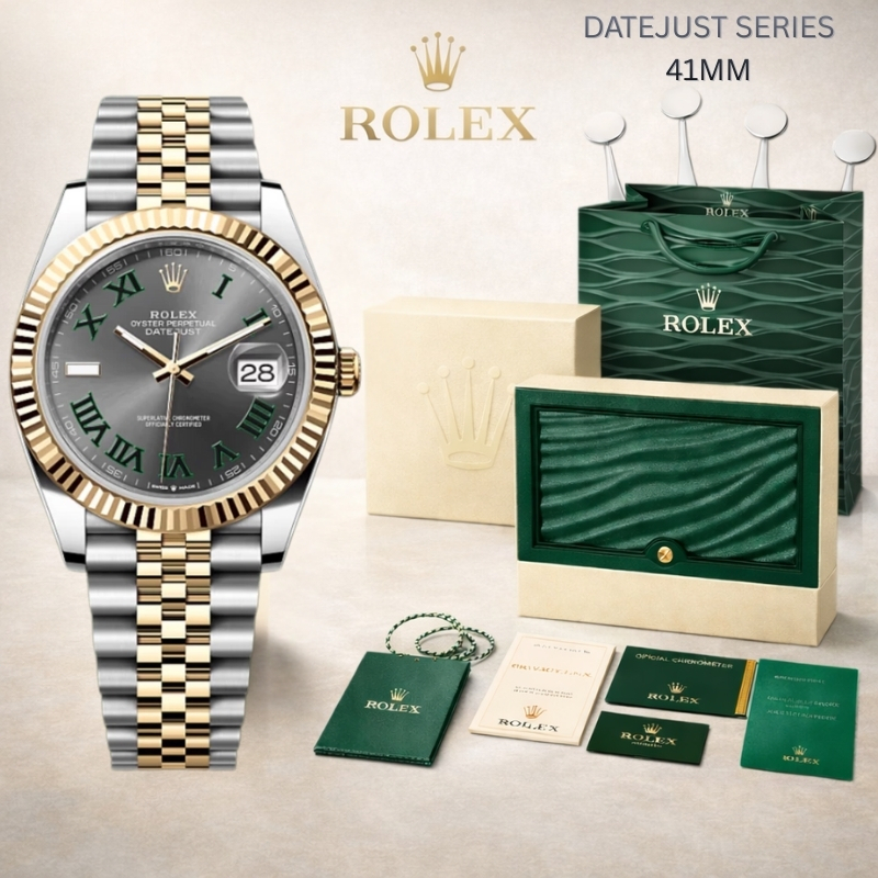 [Garansi 5 tahun]Original 100% Jam tangan Rolex Datejust M126233-0035 Automatic 18CT Yellow Gold Tef