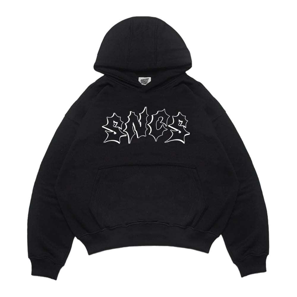 Hoodie | Boxy | Monarchy | Black | Snackingchoices