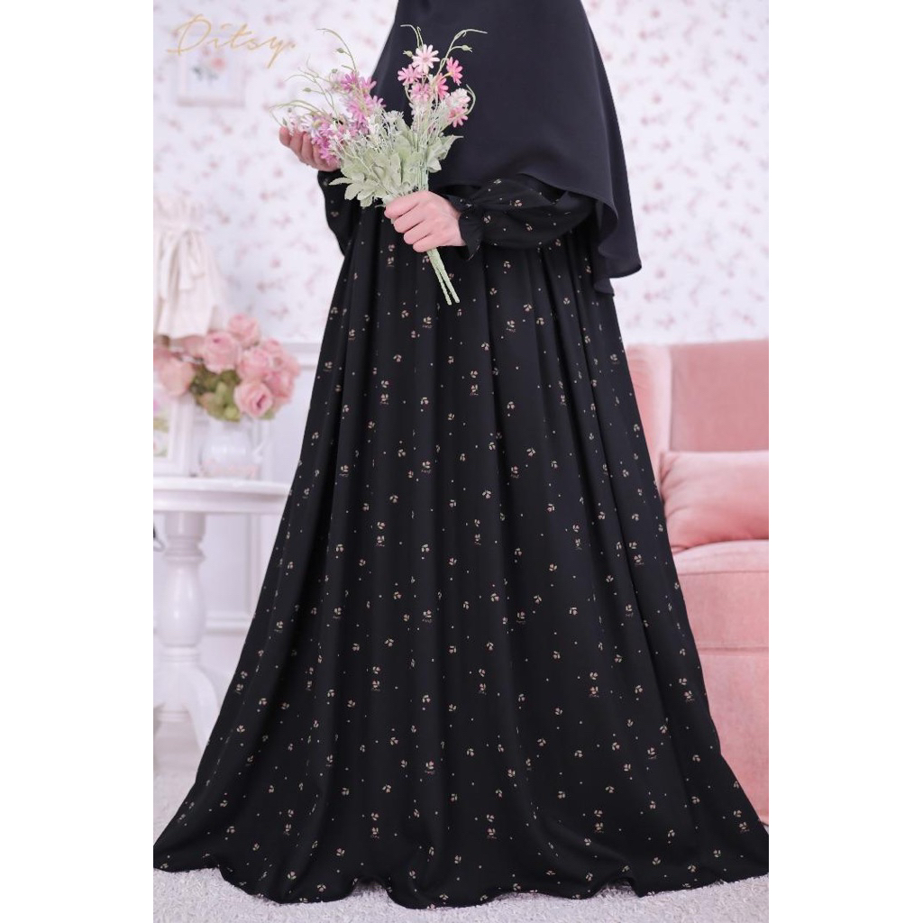 [SIAP KIRIM] SELIE JETBLACK SIZE M L XXXL BY DITSY EDISI FEBRUARI 2026