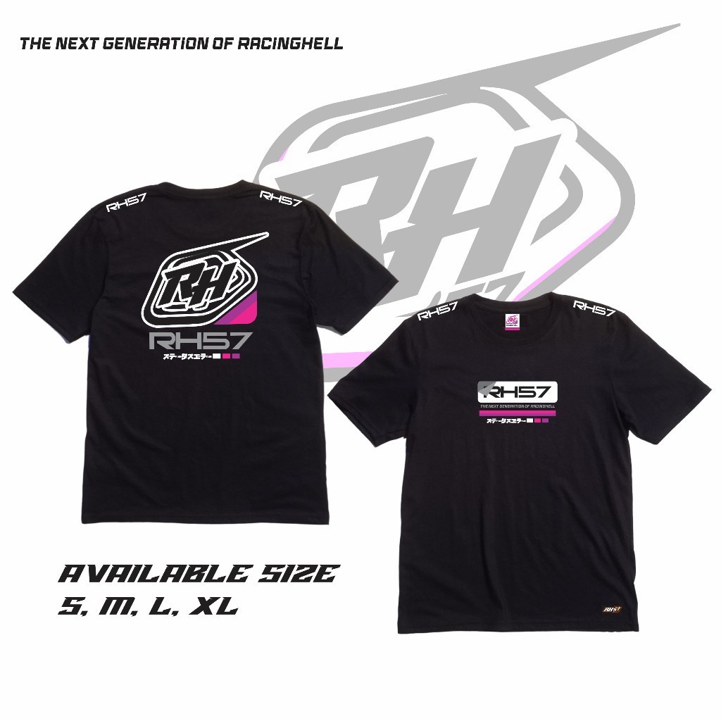 Baju Kaos Motor Balap RH 57 Logo Racing Division / Kaos RH57