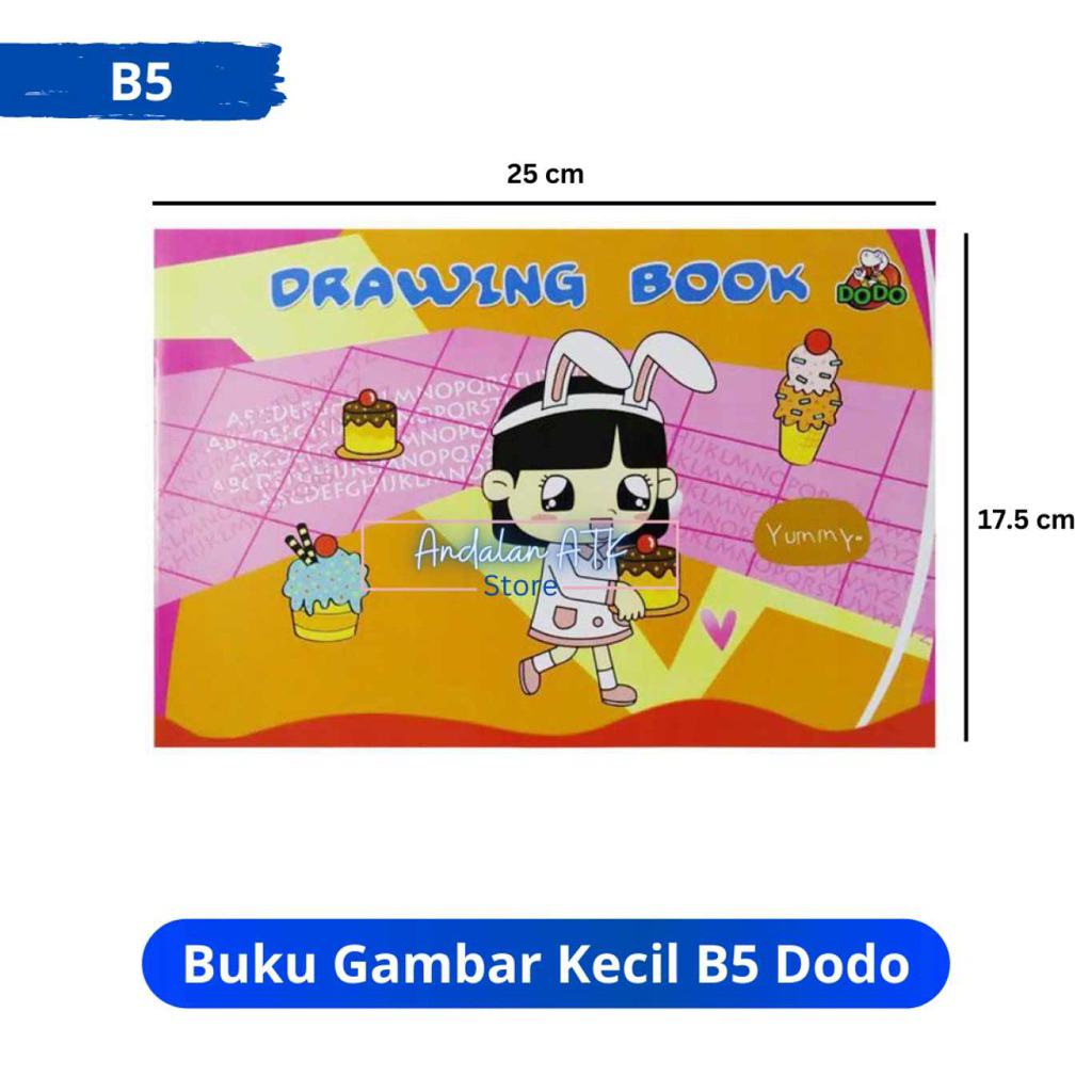 BUKU GAMBAR KECIL DODO / BUKU GAMBAR KARAKTER / BUKU MENGGAMBAR