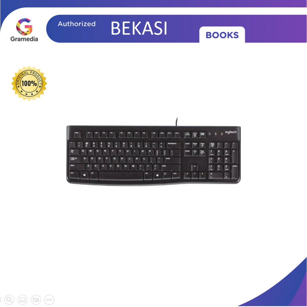 Gramedia Bekasi - LOGITECH KEYBOARD USB K120  LOGITECH KEYBOARD USB K120  LOGITECH KEYBOARD USB K120