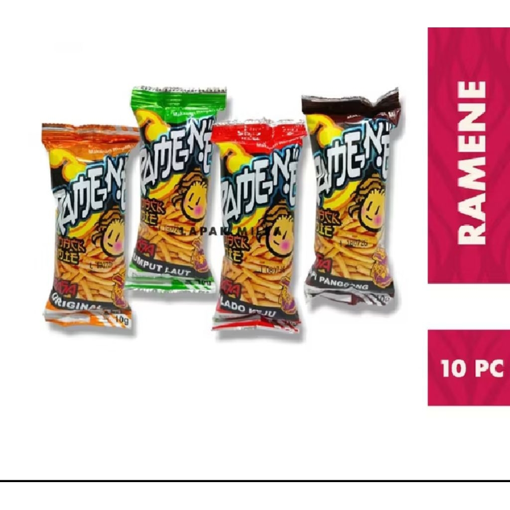 ramene snack renceng jajan ramene jajan jadul gurih enak