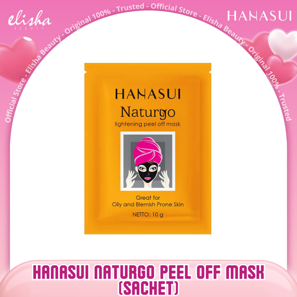 [ELISHA BEAUTY] HANASUI NATURGO BLACK MASK SASET/ MASKER WAJAH