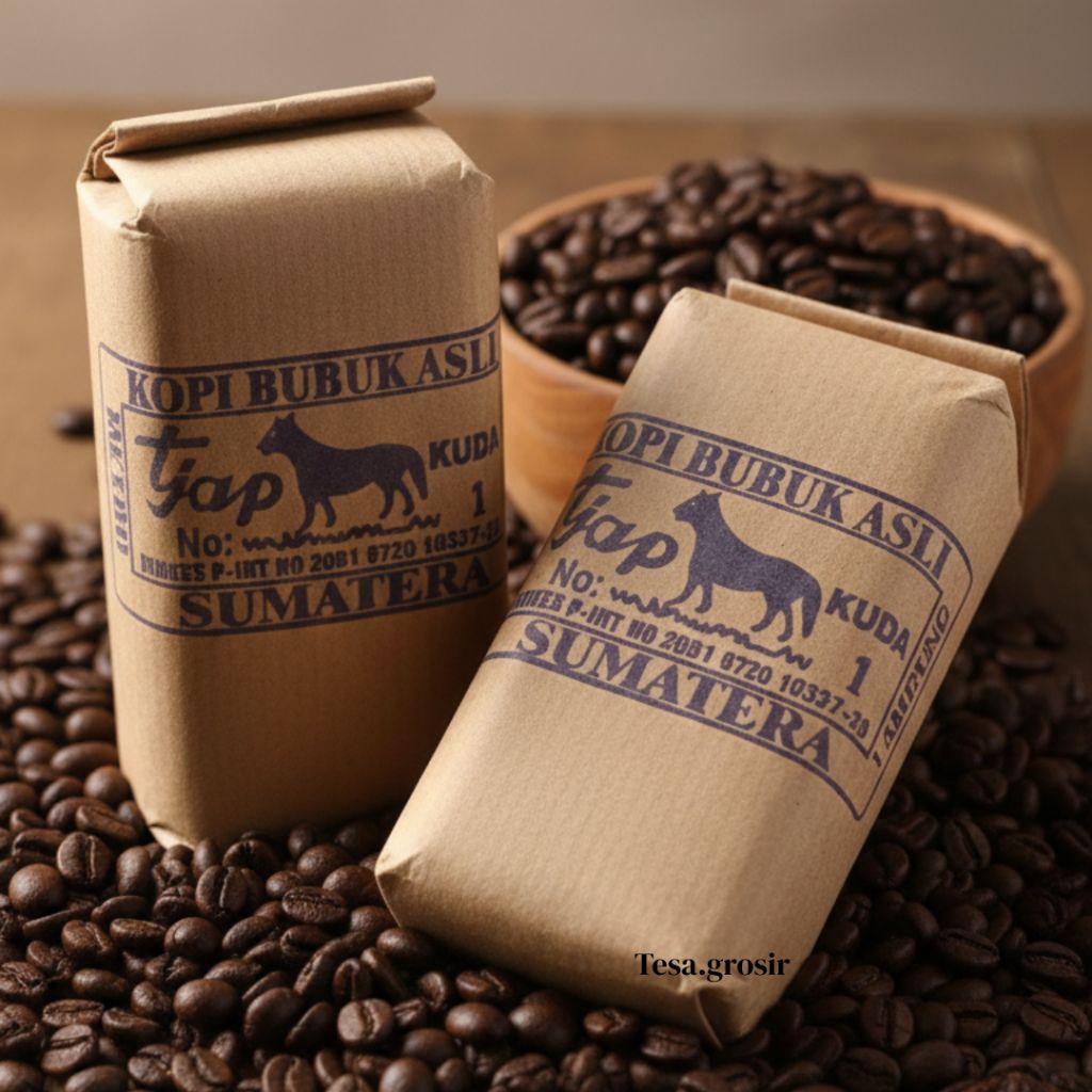 Kopi Bubuk Cap Kuda Metro Lampung 100gr - Kopi Lampung Kualitas Premium Oleh-oleh Lampung