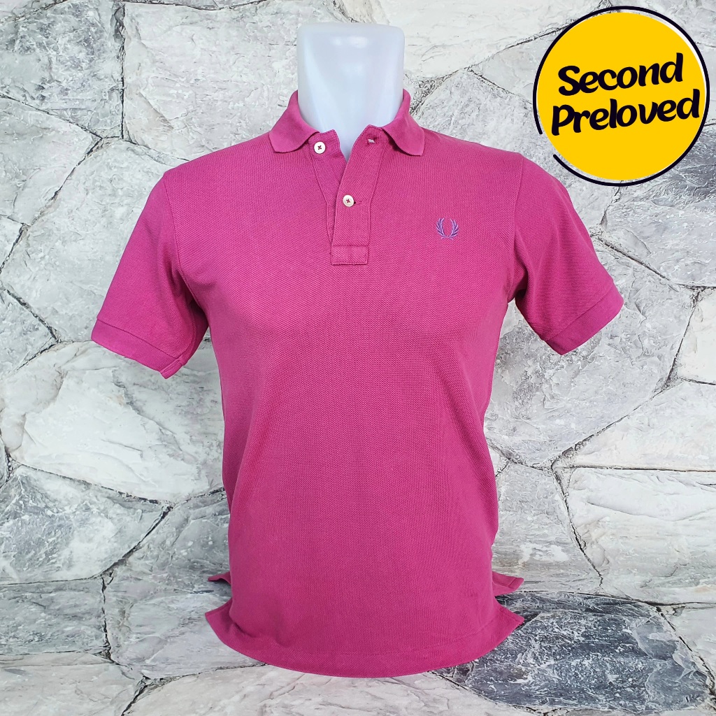 Baju Kaos Polo Wanita /Anak FRED PERRY - Size S / LD 44 cm - Original - Used
