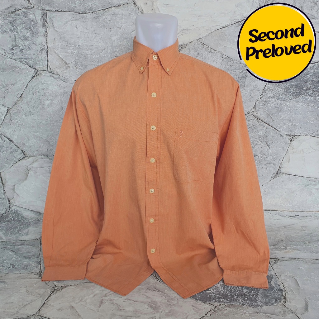 Baju Kemeja Panjang GUESS JEANS - Size XXL / LD 58 cm - Original - Used