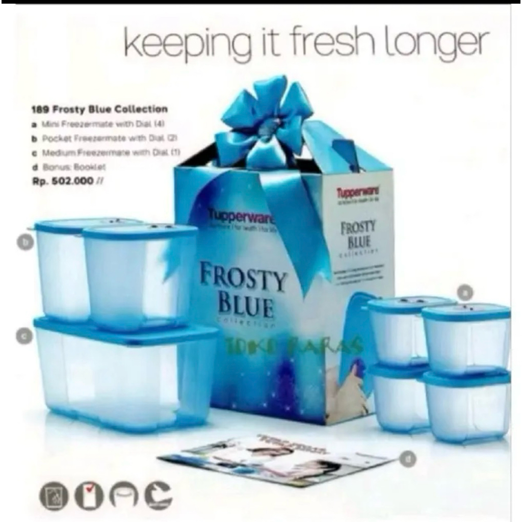 Mini Freezermate with dial Tupperware(Penyimpanan Kulkas Freezer)