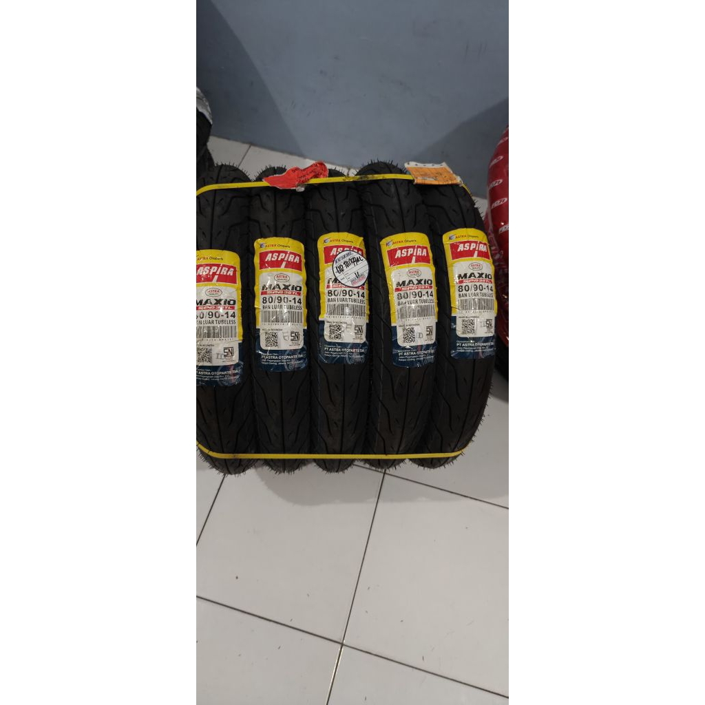 BAN ASPIRA TUBELESS SPR 38 TL (80/90-14) / BAN TUBLES ASPIRA MAXIO SPR38 TL RING 14 BGE