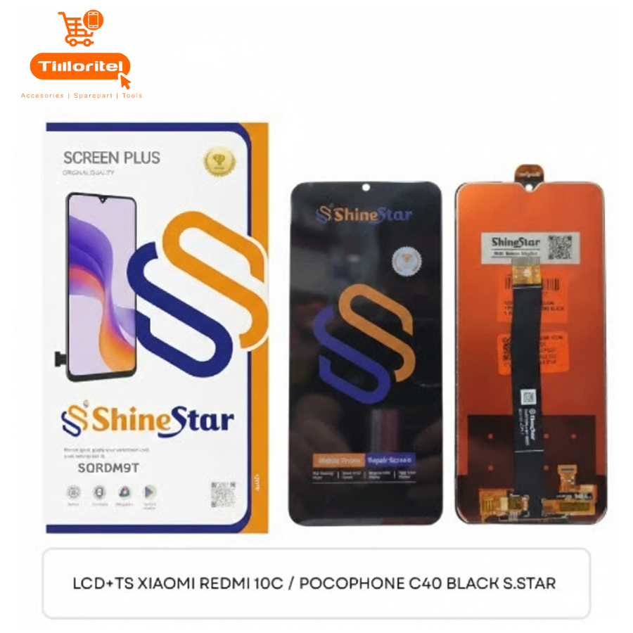 LCD+TS FOR XIAOMI REDMI 10C/POCOPHONE C40 BLACK SHINESTAR