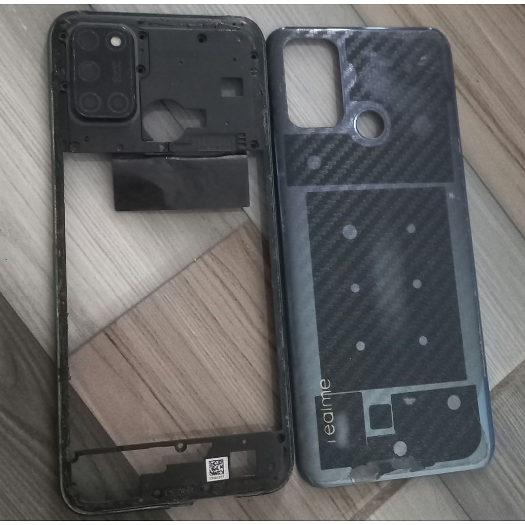 tutup kaca kamera dan backdoor realme 7i ori copotan hp bonus bazzel