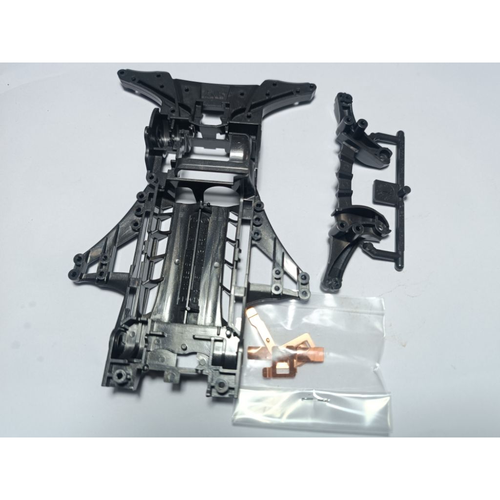 Chassis akar terminal FMA metallic gray original tamiya