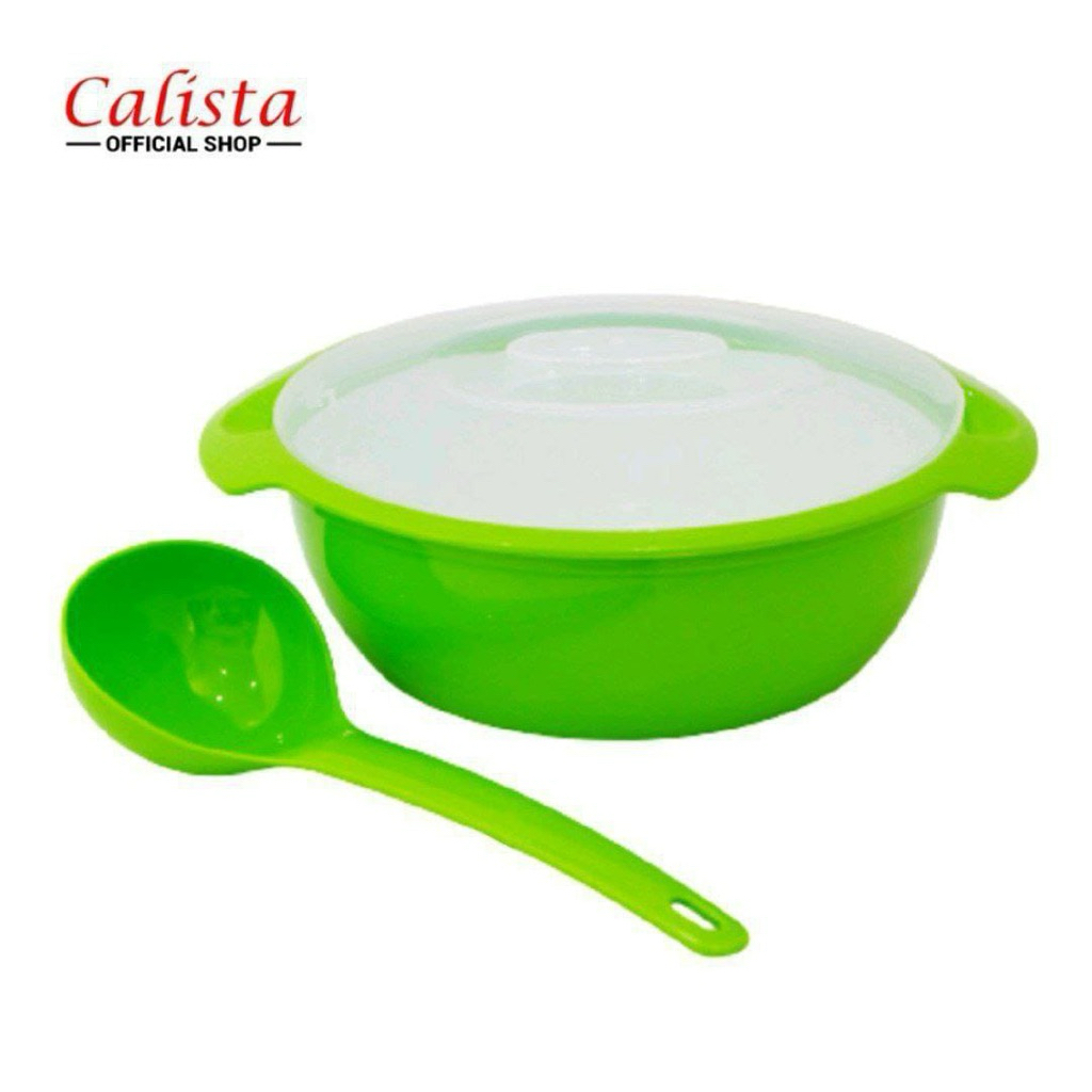 MANGKOK SAYUR SENDOK SET / MANGKOK WARNA / WADAH MAKAN SAJI MAKANAN ADA TUTUP