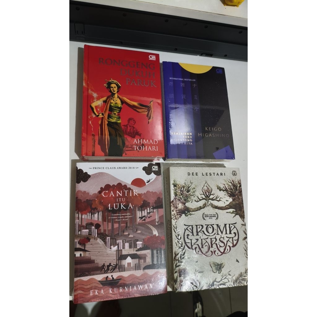 Ronggeng Dukuh Paruk,Kelontong Namiya,Cantik Itu Luka, Aroma Kars4 | Original New Sealed Novel Buku 